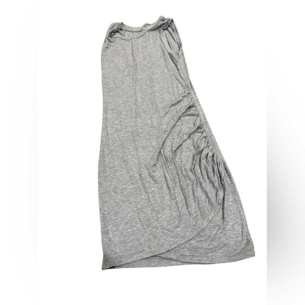 Gray Sleeveless Maxi Dress‎